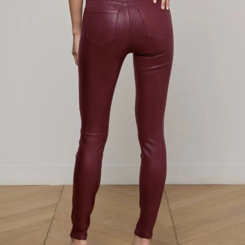 L'AGENCE Marguerite Straight Leg Coated Jean - Picture 4 of 15